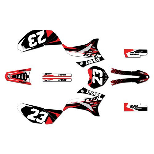yamaha ttr125 graphics kit 2008-2026 evader series red