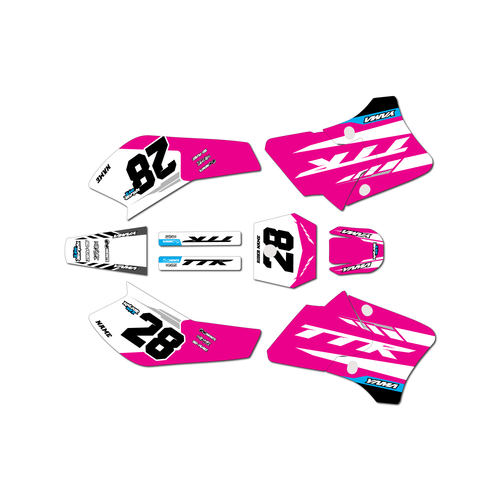 yamaha ttr90 graphics kit 2000-2008 factory series magenta