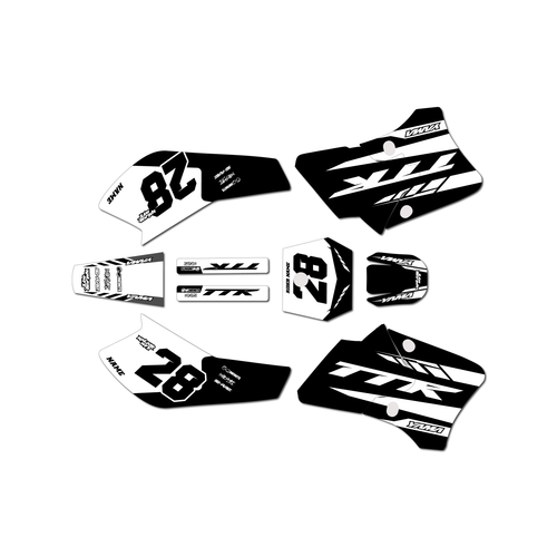 yamaha ttr90 graphics kit 2000-2008 factory series white