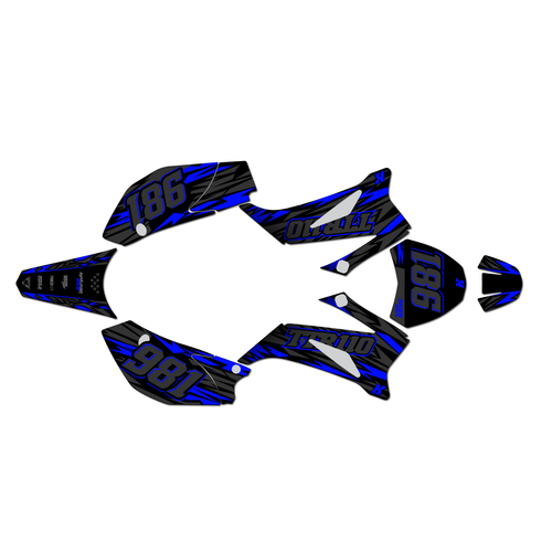 yamaha ttr110 graphics kit all years twitch series blue
