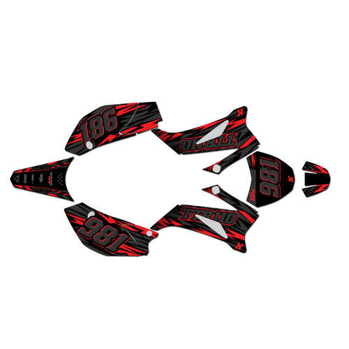 yamaha ttr110 graphics kit all years twitch series red