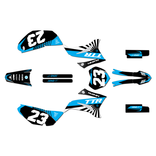 yamaha ttr125 graphics kit 2008-2026 fh series cyan