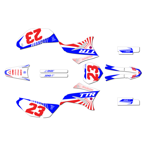 yamaha ttr125 graphics kit 2008-2026 fh series white-red-blue