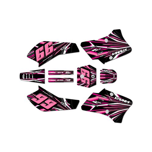 yamaha ttr90 graphics kit 2000-2008 prime series pink