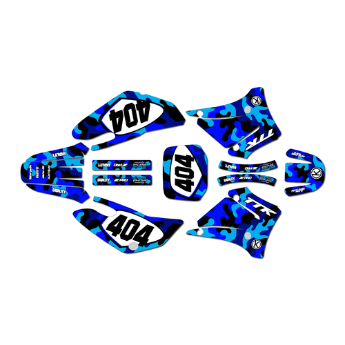 yamaha ttr125 graphics kit 2000-2007 invasion series blue