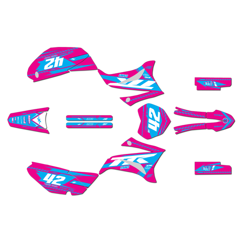 yamaha ttr125 graphics kit 2008-2026 lethal series magenta