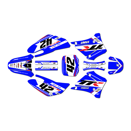 yamaha ttr125 graphics kit 2000-2007 lethal series blue