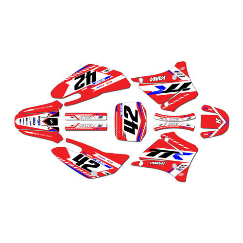 yamaha ttr125 graphics kit 2000-2007 lethal series red
