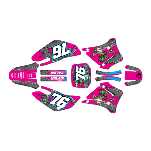 yamaha ttr125 graphics kit 2000-2007 lunatic series magenta