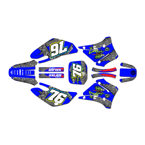 yamaha ttr125 graphics kit 2000-2007 lunatic series blue