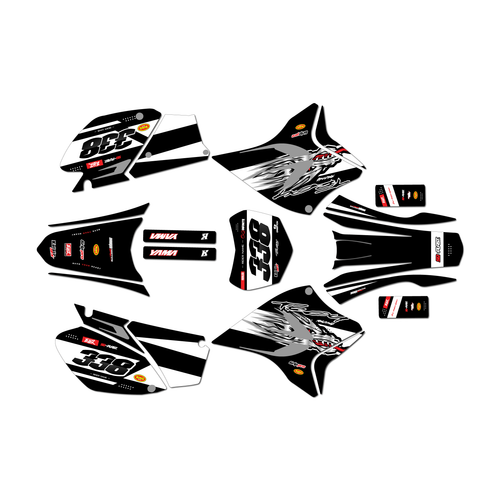 yamaha ttr230 graphics kit all years blitz series white