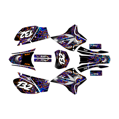 yamaha ttr230 graphics kit all years core series orange