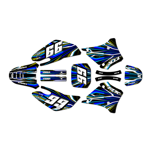 yamaha ttr125 graphics kit 2000-2007 prime series blue