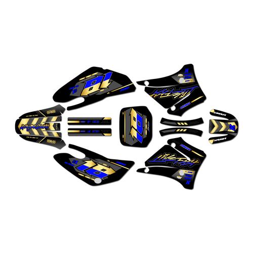 yamaha ttr125 graphics kit 2000-2007 rebel series gold