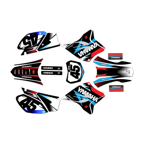 yamaha ttr230 graphics kit all years division series red