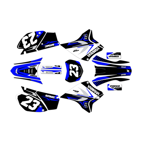 yamaha ttr230 graphics kit all years evader series blue