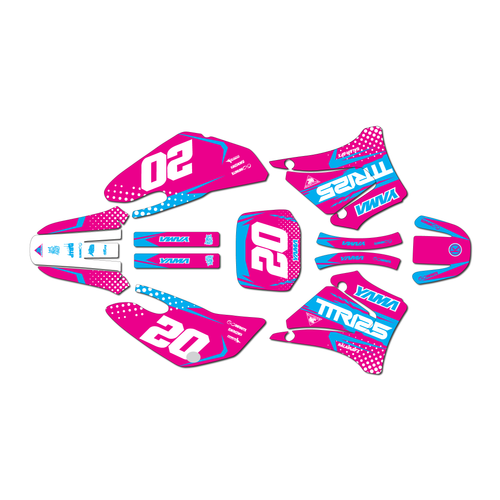 yamaha ttr125 graphics kit 2000-2007 spear series magenta