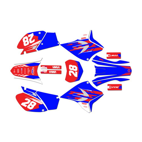 yamaha ttr230 graphics kit all years factory series red