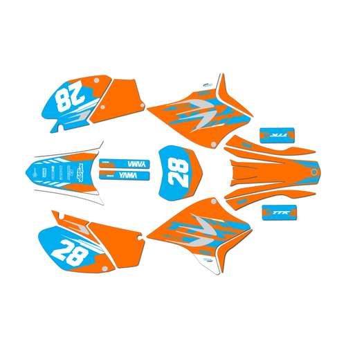 yamaha ttr230 graphics kit all years factory series orange