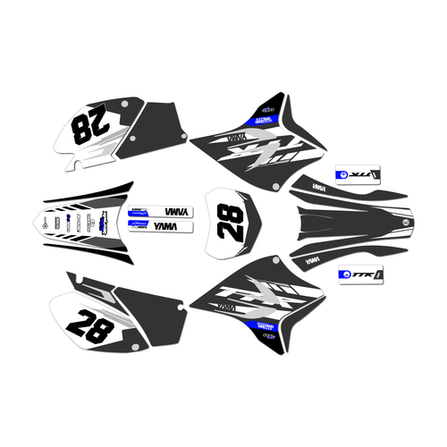 yamaha ttr230 graphics kit all years factory series grey