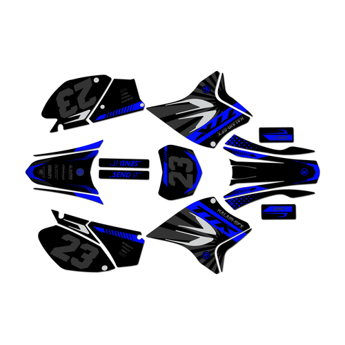 yamaha ttr230 graphics kit all years fh series blue-shift