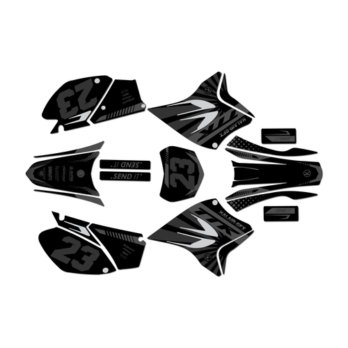 yamaha ttr230 graphics kit all years fh series smoke