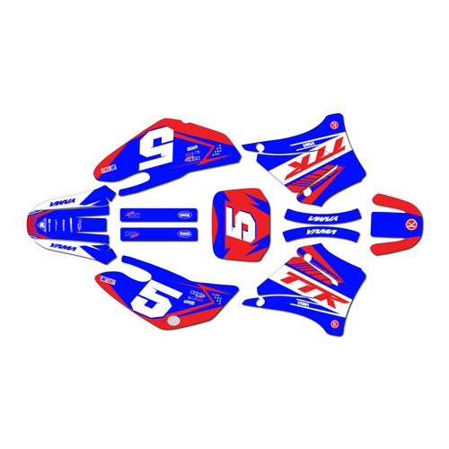 yamaha ttr125 graphics kit 2000-2007 turbo series blue
