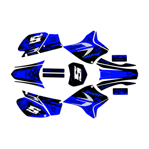 yamaha ttr230 graphics kit all years nightcity series blue