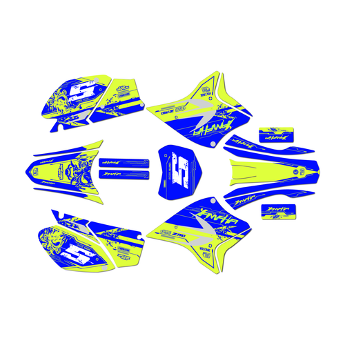 yamaha ttr230 graphics kit all years nightcity series lime