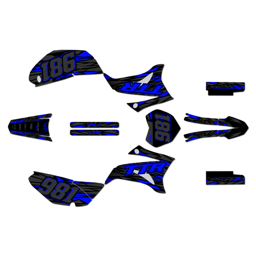 yamaha ttr125 graphics kit 2008-2026 twitch series blue-black