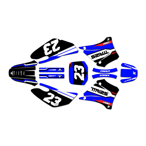 yamaha ttr125 graphics kit 2000-2007 viper series blue