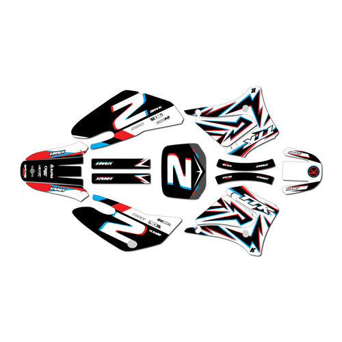 yamaha ttr125 graphics kit 2000-2007 vision series red