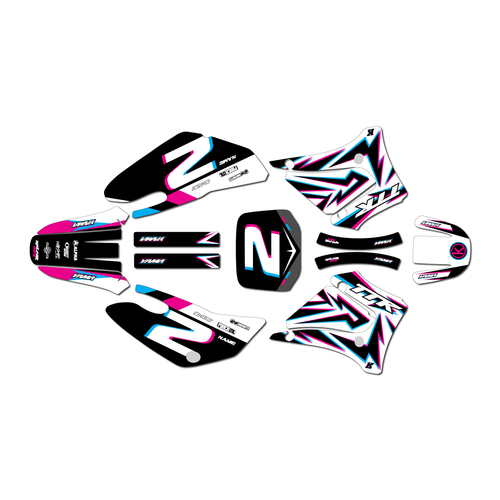 yamaha ttr125 graphics kit 2000-2007 vision series magenta