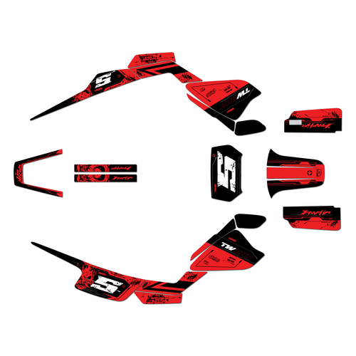 yamaha tw200 graphics kit all years nightcity series red
