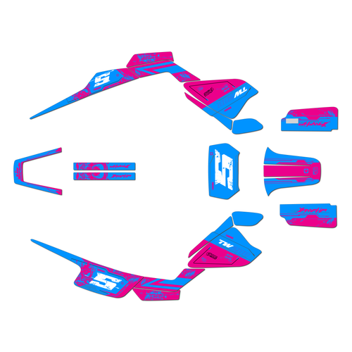 yamaha tw200 graphics kit all years nightcity series magenta