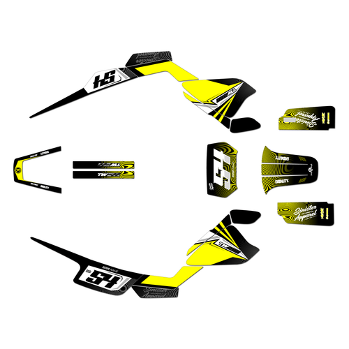 yamaha tw200 graphics kit all years orion series yellow