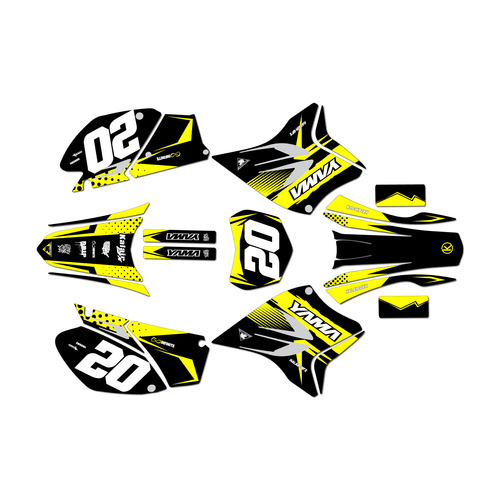 yamaha ttr230 graphics kit all years spear series yellow
