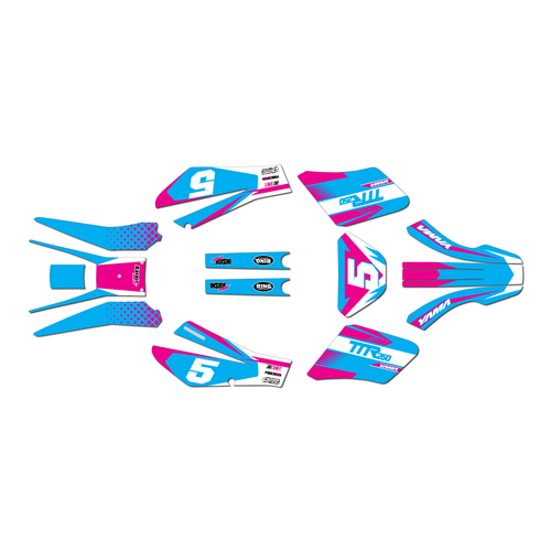 yamaha ttr250 graphics kit 1999-2006 turbo series magenta