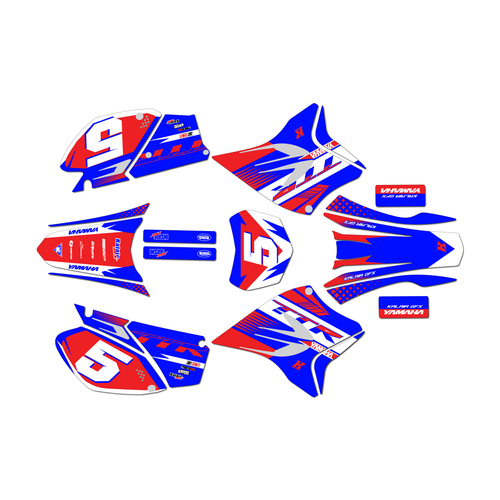 yamaha ttr230 graphics kit all years turbo series red