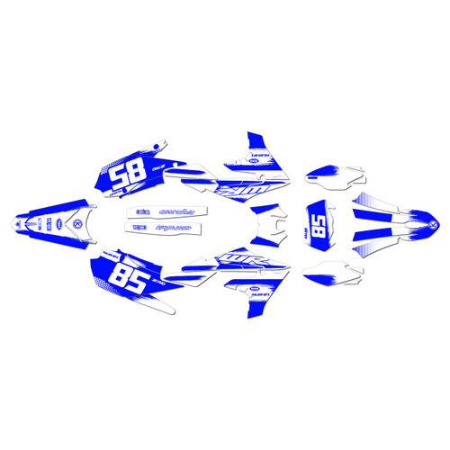 yamaha wr250f graphics kit 2020-2024 drag series blue