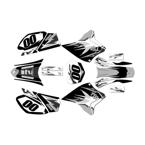 yamaha ttr230 graphics kit all years vintage series white