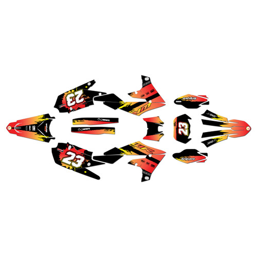yamaha wr250f graphics kit 2020-2024 splash series sunrise