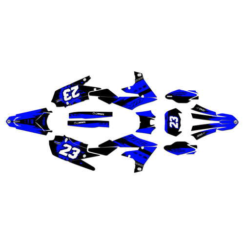 yamaha wr250f graphics kit 2020-2024 splash series blue