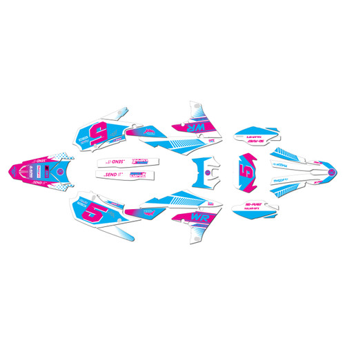 yamaha wr250f graphics kit 2020-2024 turbo series cyan