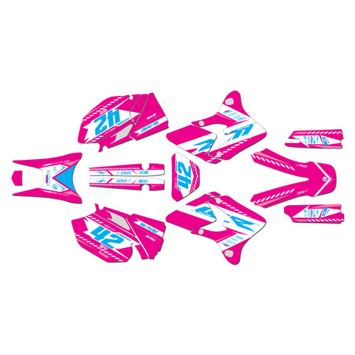 yamaha wr250f graphics kit 2003-2004 lethal series magenta