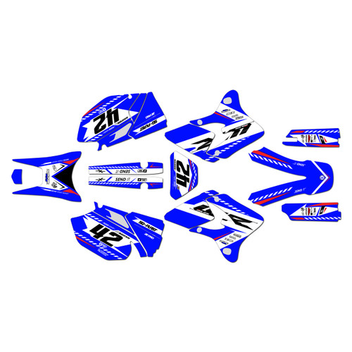 yamaha wr450f graphics kit 2003-2004 lethal series blue
