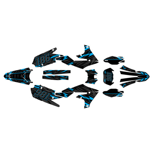 yamaha wr250f graphics kit 2020-2024 twitch series cyan