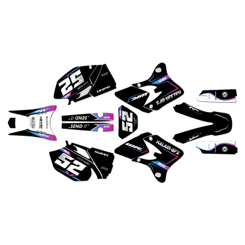 yamaha wr250f graphics kit 2003-2004 ominous series cm