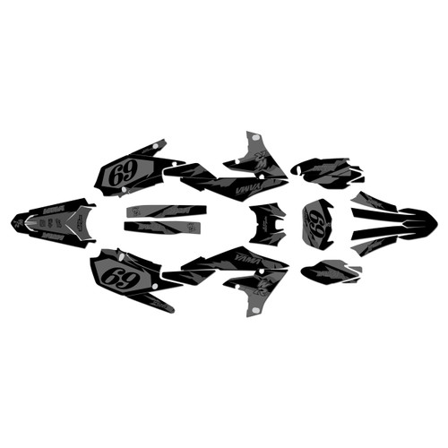 yamaha wr250f graphics kit 2020-2024 vintage series smoke
