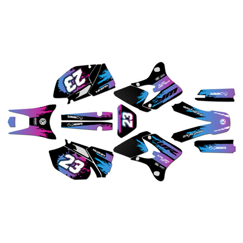 yamaha wr450f graphics kit 2003-2004 splash series magenta
